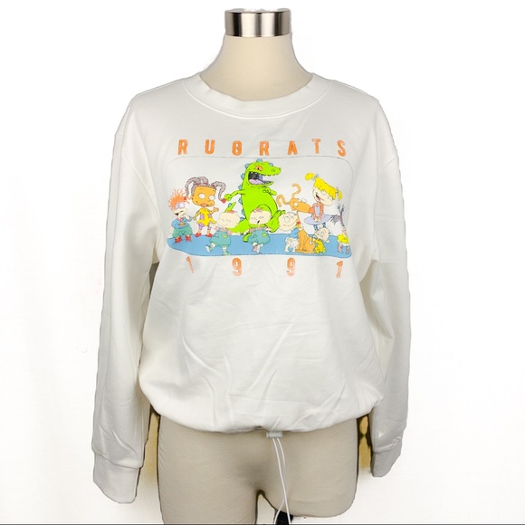 Nickelodeon Sweaters - Nickelodeon Rugrats Crop Draw string sweater BNWOT
